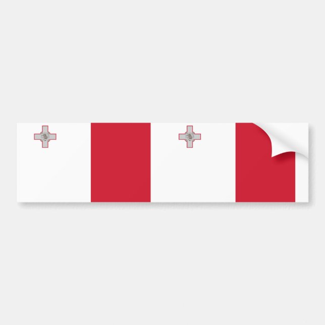 Malta, Malta flag Bumper Sticker (Front)