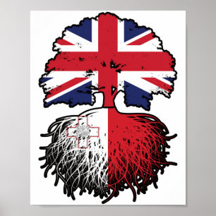 Malta Maltese British UK United Kingdom Britain Poster