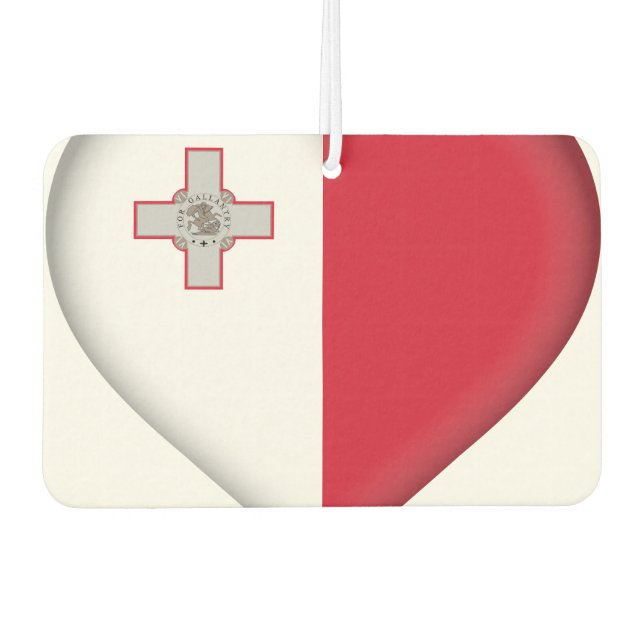 Malta (Maltese) Flag Car Air Freshener (Front)