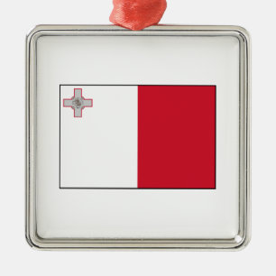 Malta – Maltese Flag Metal Ornament