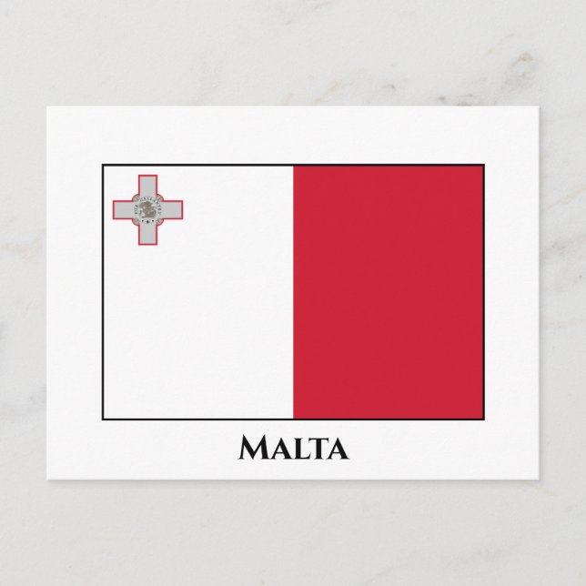 Malta (Maltese) Flag Postcard (Front)