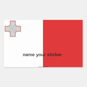 Malta maltese flag sticker