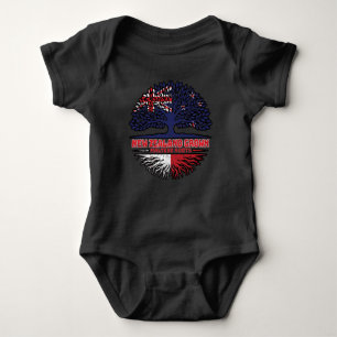 Malta Maltese New Zealander New Zealand Tree Roots Baby Bodysuit