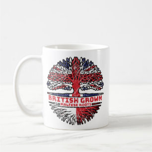 Malta Maltese Uk United Kingdom British Tree Roots Coffee Mug