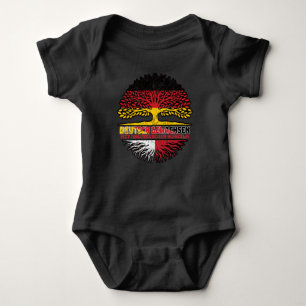 Malta Maltesisch Deutsch Deutschland Baum Wurzel Baby Bodysuit