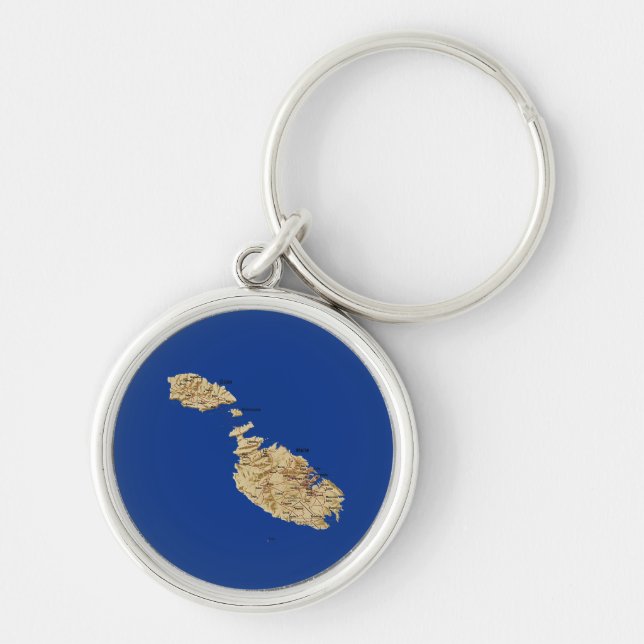 Malta Map Keychain (Front)