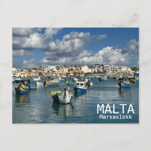 Malta - Marsaxlokk Postcard! Postcard