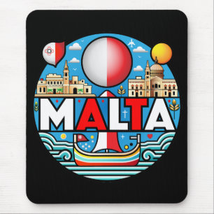 Malta Mediterranean Island Nation Mouse Pad