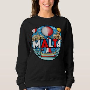 Malta Mediterranean Island Nation Sweatshirt