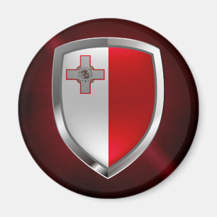 Malta Metallic Emblem Magnet