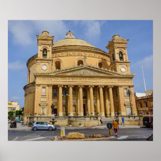 Malta Mosta Rotunda Mediterranean Island Photo Poster
