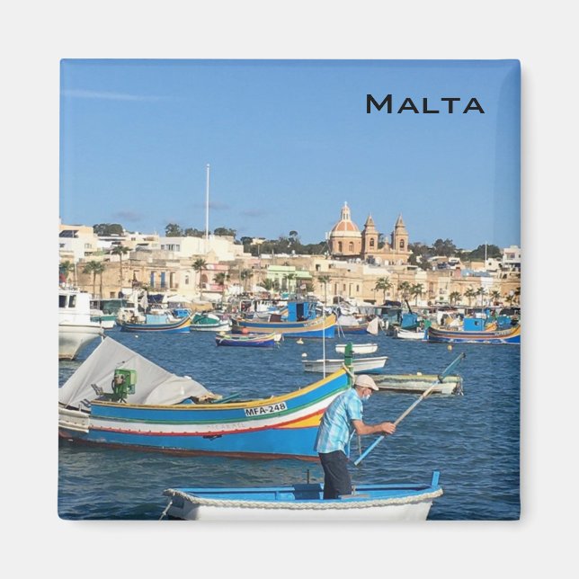 Malta Postcard Magnet (Front)