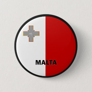 Malta Roundel quality Flag 6 Cm Round Badge