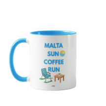 Malta Sun Coffee Run Mug | AMAR Prints