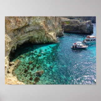 Malta Turquoise Water of the Blue Lagoon Comino Poster
