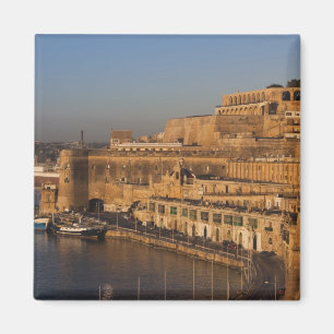 Malta, Valletta, harbour view from Lower Barrakka Magnet