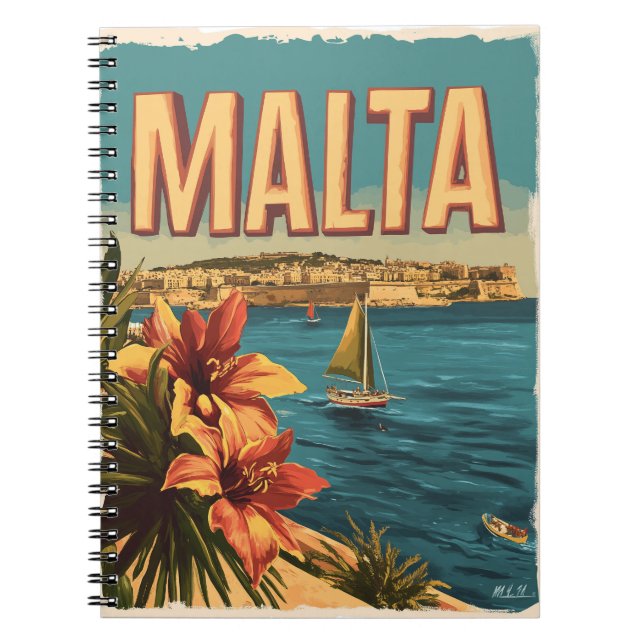 Malta Vintage Notebook (Front)