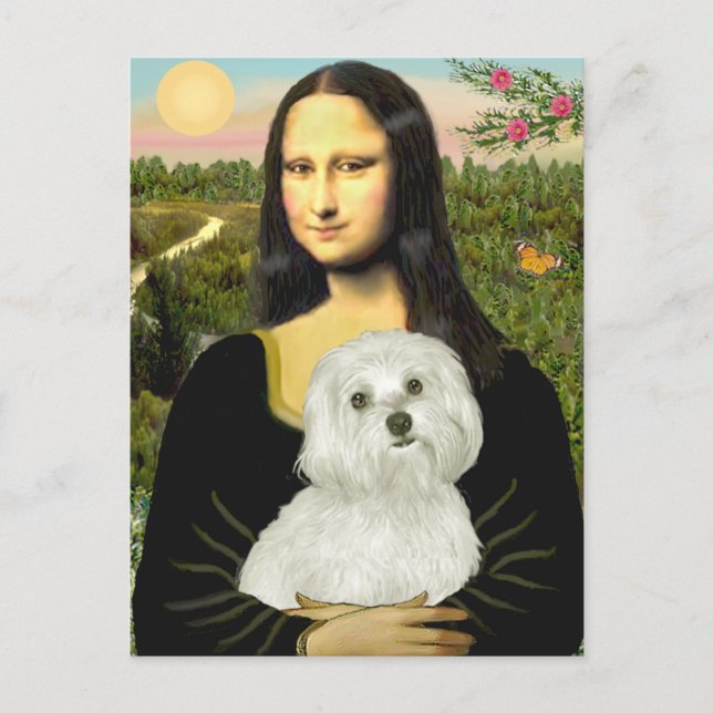 Maltese 11 - Mona Lisa Postcard (Front)