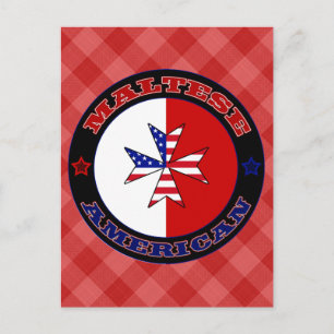 Maltese American Cross Ensign Post Cards