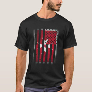 Maltese American Flag Malta Cross Usa America Gift T-Shirt