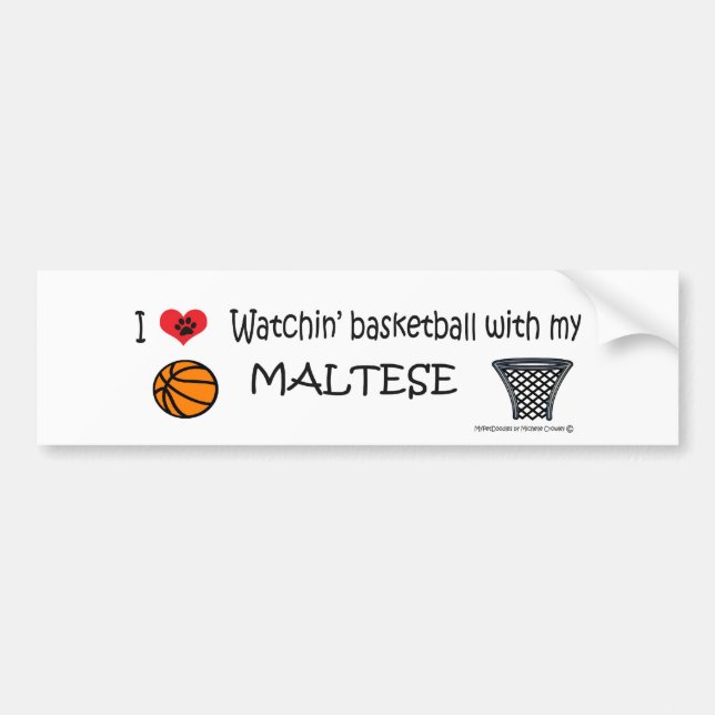 MALTESE BUMPER STICKER (Front)