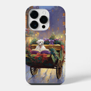 Maltese Christmas Festive Season iPhone 14 Pro Case