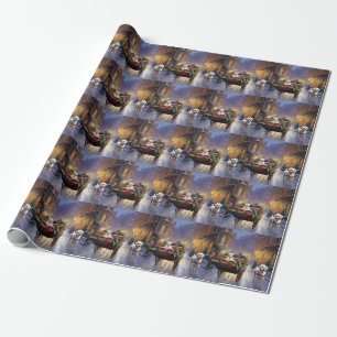 Maltese Christmas Festive Season Wrapping Paper