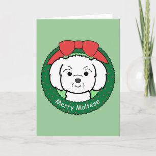 Maltese Christmas Holiday Card