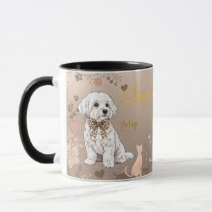 “Maltese Couple” dog Mug