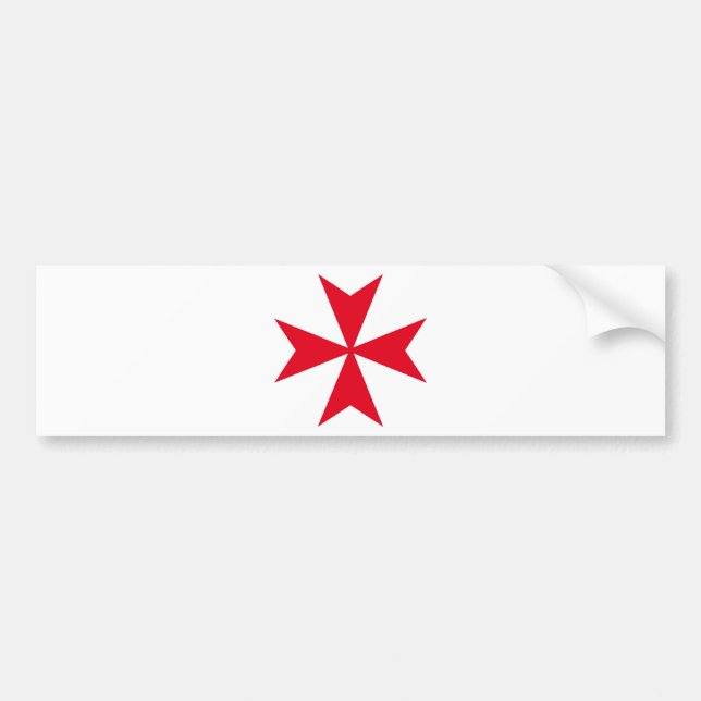 maltese cross bumper sticker (Front)