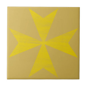 Maltese Cross Ceramic Tile