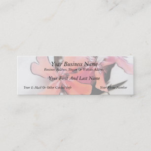 Maltese Cross Flowers Abstract Mini Business Card