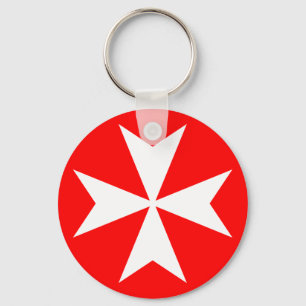 Maltese Cross Key Ring