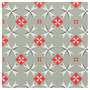 Maltese Cross & Malta Flag Trendy Fabric /fashion