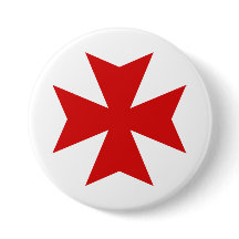 Maltese Cross Red pin #1