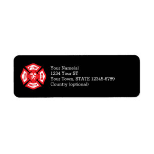 Maltese Cross- return address labels