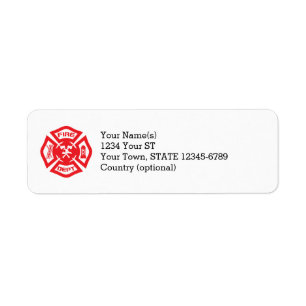 Maltese Cross- return address labels