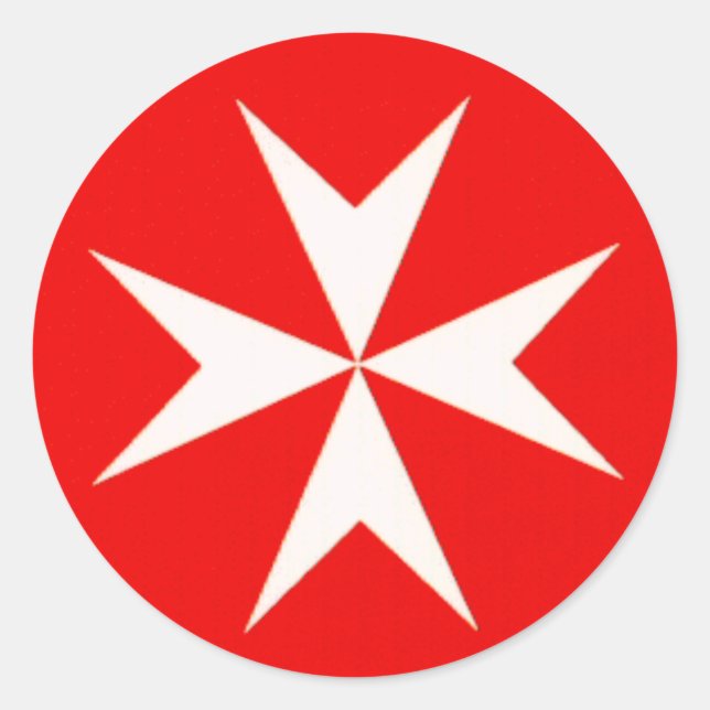 Maltese Cross SKATEBOARD STICKERS (Front)
