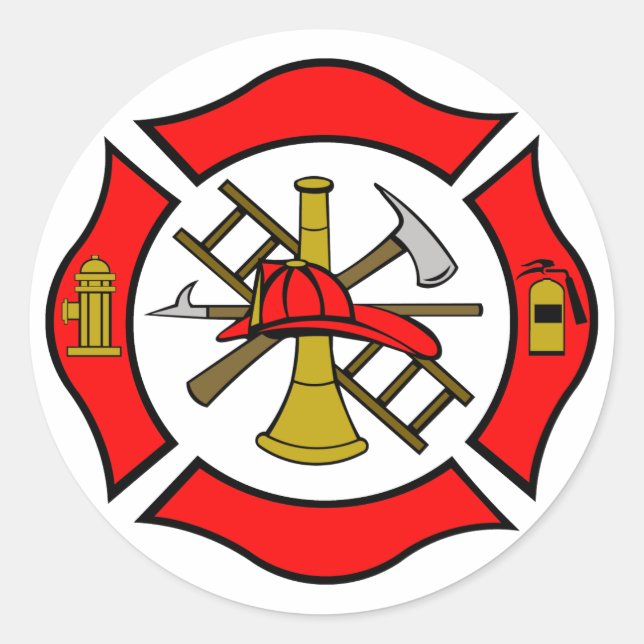 Maltese Cross Sticker (Front)