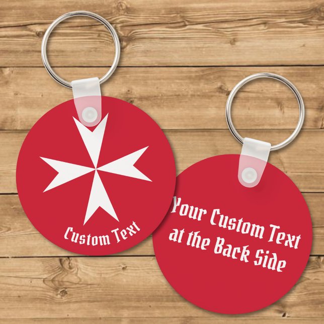 Maltese Cross Symbol Key Ring (Creator Uploaded)