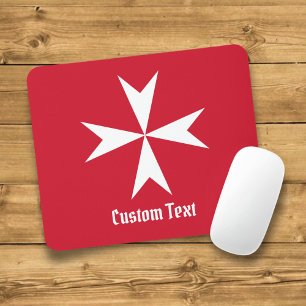 Maltese Cross Symbol Mouse Pad