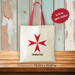 Maltese Cross Symbol Tote Bag