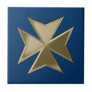 Maltese cross tile