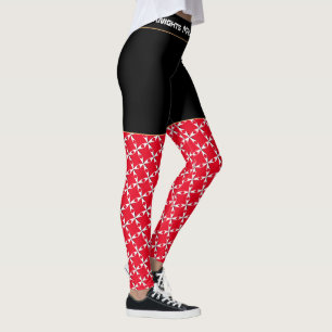 Maltese Cross White & Knights fashion wear /Malta Leggings