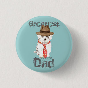 Maltese Dad 3 Cm Round Badge