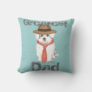 Maltese Dad Cushion