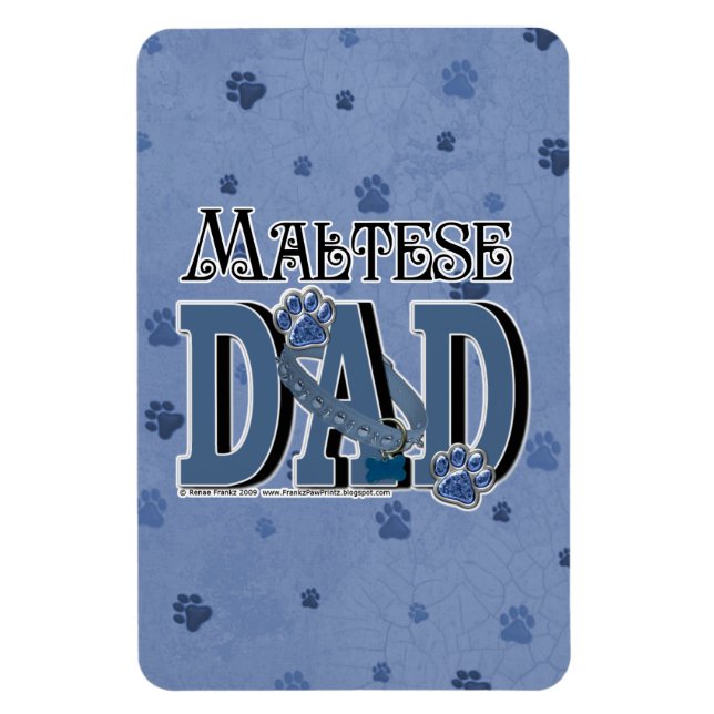 Maltese DAD Magnet (Vertical)