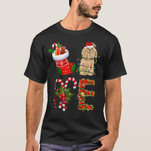 Maltese Dog Christmas Light   Dog Animal   T-Shirt