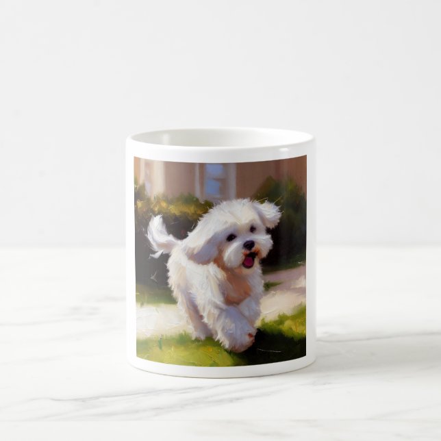 Maltese Dog Coffee Mug (Center)