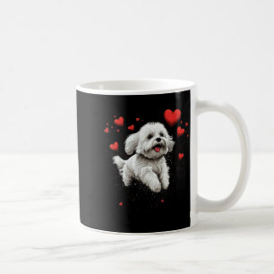 Maltese Dog Love Heart For Valentines Day Maltese  Coffee Mug